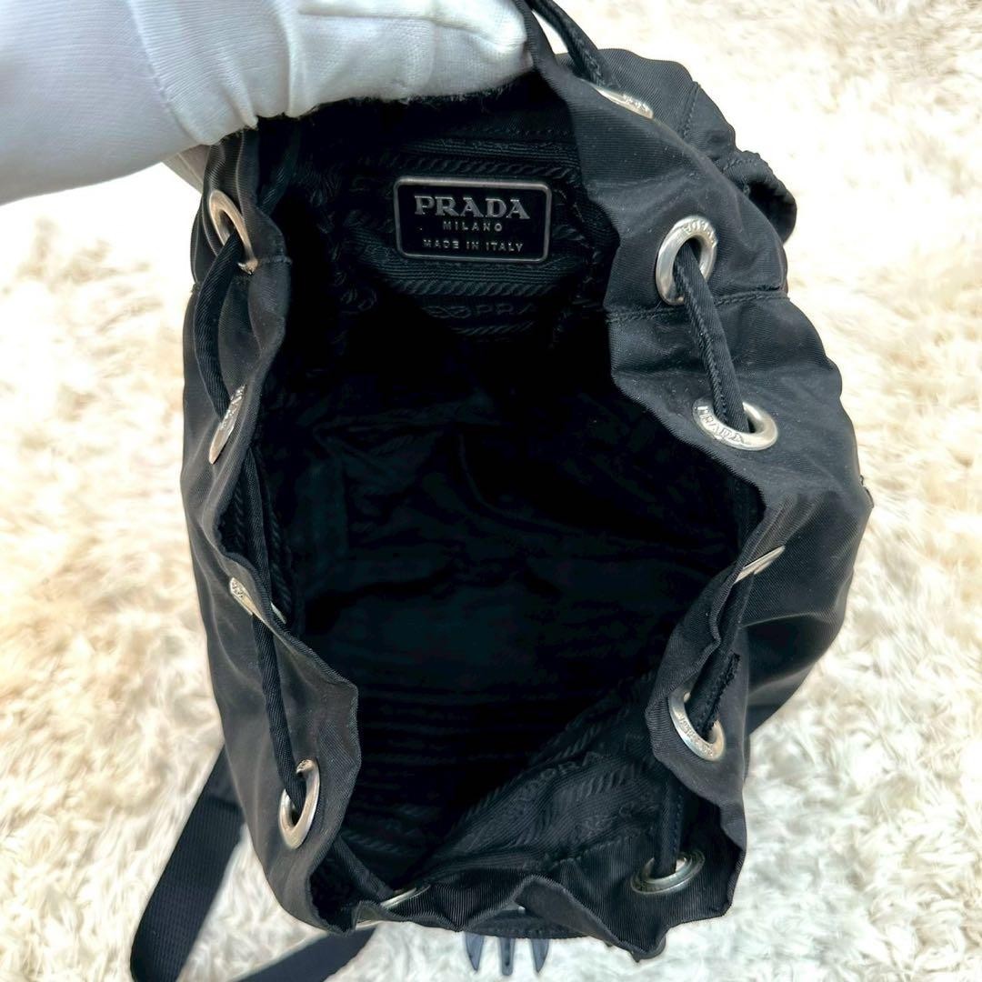PRADA Triangle Logo Backpack Silver Hardware Nylo… - image 20