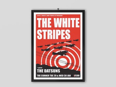 NEW The White Stripes and The Datsuns 2002 Melbourne Australia Concert Poster
