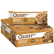 Quest Chocolate Chip Cookie Dough Protein Bars 12 ct 2.12 oz Each