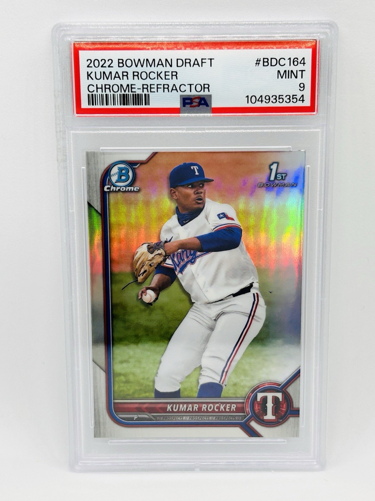 2022 Bowman Draft - Chrome Kumar Rocker #BDC-164 Refractor (RC) for ...