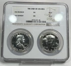 The End of an Era 1963 Franklin and 1964 Kennedy Half Dollar Set NGC PF67