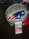 Tom Brady & Drew Bledsoe Signed Full Size Patriots Helmet-JSA Authenticated