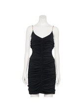 ALMOST FAMOUS Womens Black Chain Straps Side Cut Outs Mini Dress M