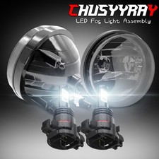 Fit For 2009 Gmc Sierra 2500hd Clear Front Bumper Fog Lights Lamps 1pair 6000k