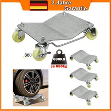 Rangierheber Auto Rolle Wagenheber je 680kg 4 Stück Rangierwagen 4TLG SATZ PKW
