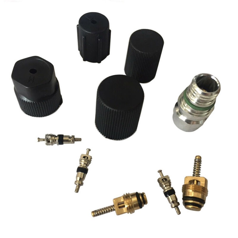Kit Riparazione Aria Condizionata Auto - 270 O-Ring + 40 Valvole Core + 10 Tappi, Per R12/R134a - Foto 8