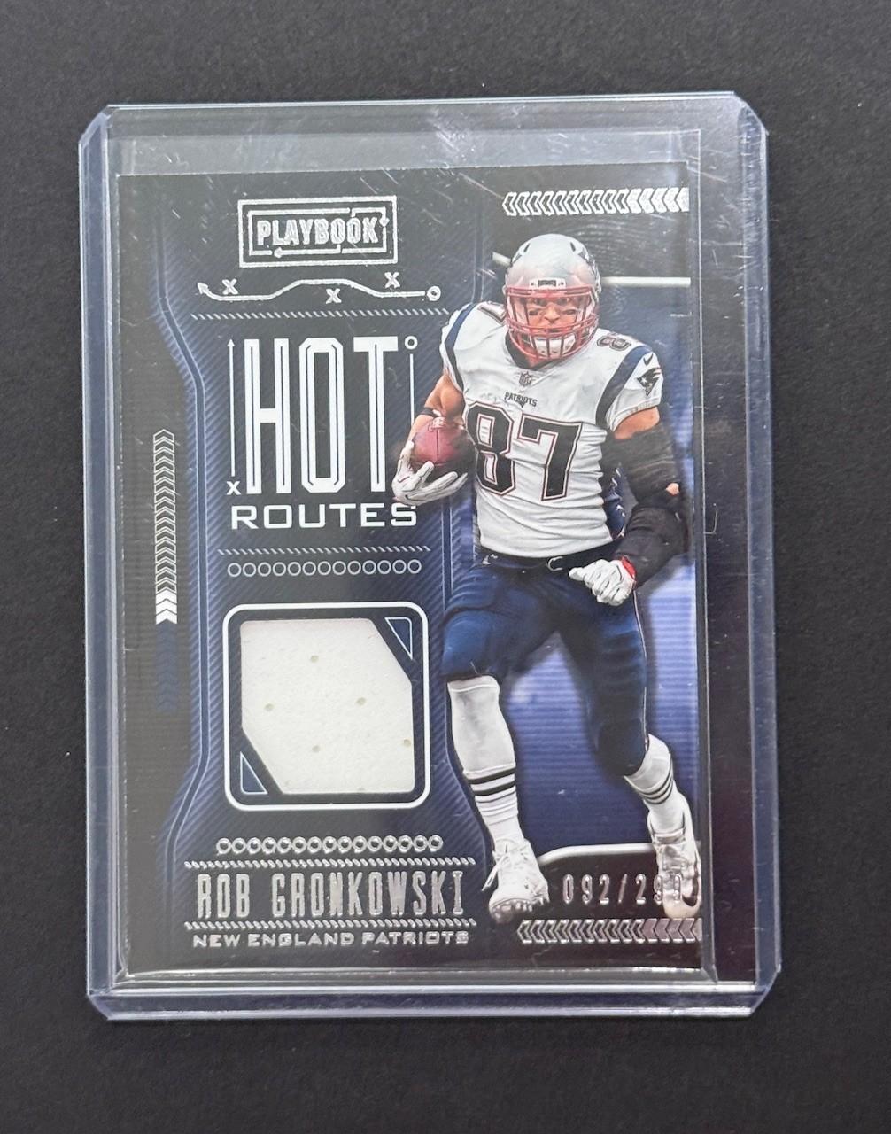 2018 Panini Playbook Hot Routes Rob Gronkowski HR-23 299 MEM Patch
