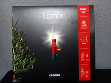 Krinner Lumix Super Light Clip On Tree Candles 12 Set & Remote made in Germany