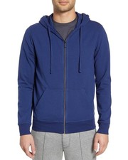 Goodlife Mens Micro Terry Zip Hoodie XX-Large Blue - Made In USA