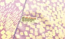 Vtg Abstract Scarf 100 Acetate Purple Lilac White 27 Sq. RN 21830 Japan Gift