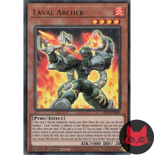 Yugioh Laval Archer GFTP-EN002 Ultra Rare 1st Edition NM