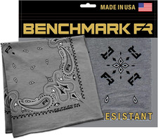 BENCHMARK FR Flame Resistant Stretch Bandanna, USA Made, 6.4 Cal, Lightweight