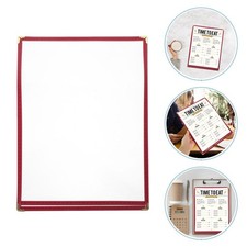 4 PCS Restaurant Menu Holder Sleeve Clear Covers Cafe for Restaurants