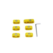 Spark Plug Wire Seperators Yellow 6 Piece Kit Dunebuggy Vw