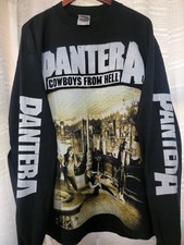 Pantera Cowboys Long Sleeve Modern On Premium Heavyweight T Shirt Pantera Cowboys Long Sleeve Modern On Premium Heavyweight T Shirt
