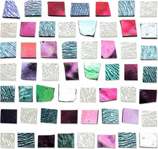 4 Bags COE90 Dichroic Glass Scrap Assorted Fusible Glass for Fusing Microwave Ki