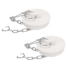2Pcs Tub Stoppers Rubber Bathtub Stoppers 45-47mm White
