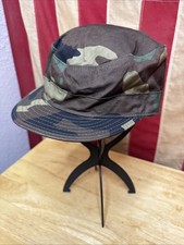 6 7/8 - US Military Hat Camouflage BDU Patrol Cap Woodland Camo Army USAF F305