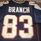Deion Branch Autographed New England Patriots Original Football Jersey BAS