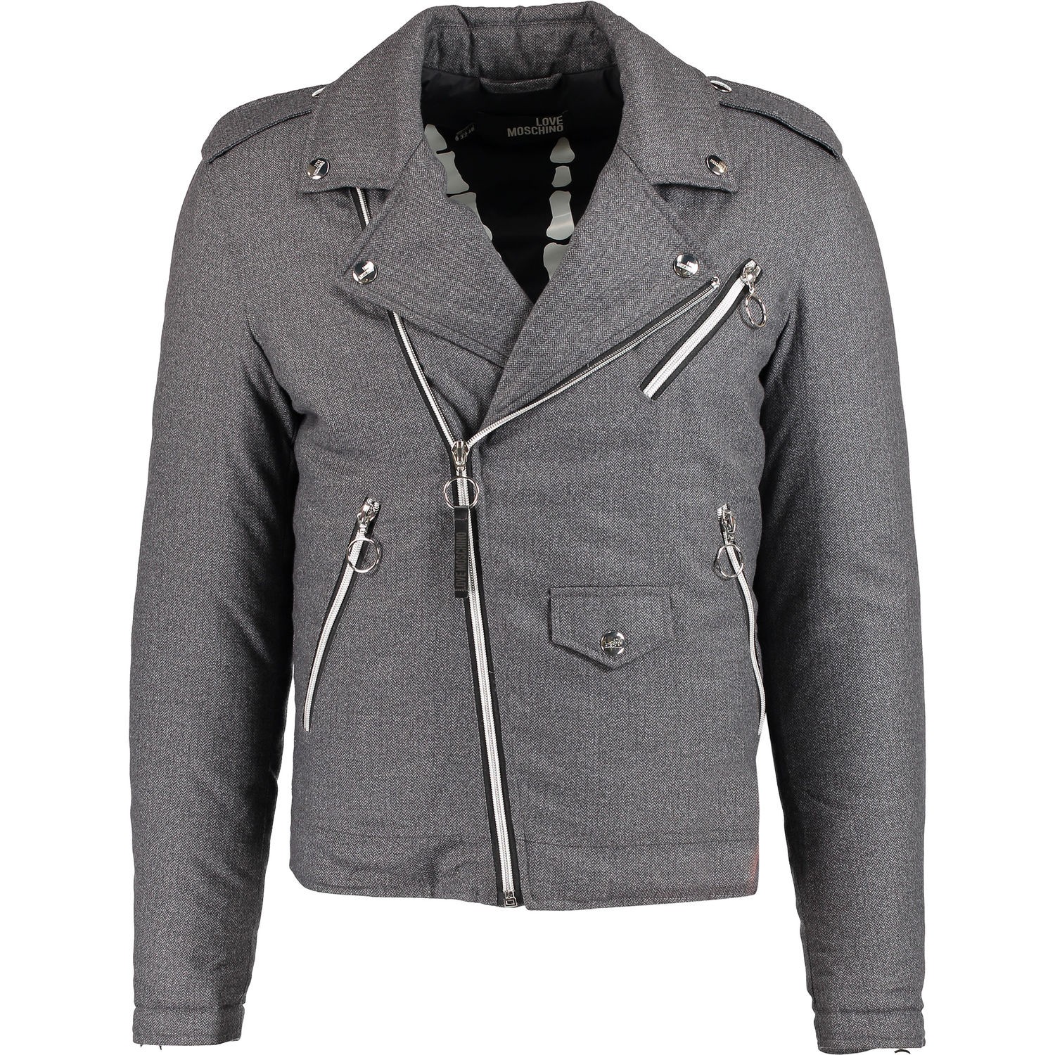 Love Moschino Mens Bomber M H 621 01 D 7828 Grey 6016 Jacket