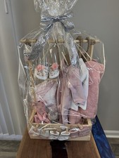 New Baby Girl Gift Basket  Newborn Clothes, Blanket, Bottle,Baby Shower Gift