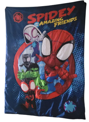 3-PC Toddler Bedding Set Reversible Comforter Spidey & Friends For Boys  Marvel