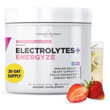 Electrolyte Hydration Powder with Vitamin C, Sugar-Free, Keto, Strawberry