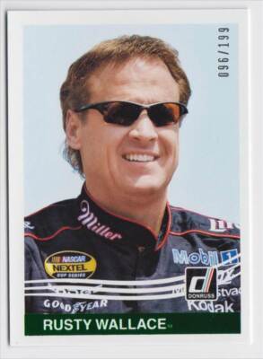 2017 Panini Donruss 1984 Retro Variations Green Foil #143 Rusty Wallace 096/199