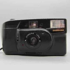 Samsung AF-220 35mm Film Point And Shoot Camera Black Tested  myrefb4