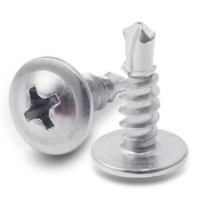 250pcs 8 x 1/2" 410 Stainless Steel Self Tapping Screws for Metal Plastic  ...