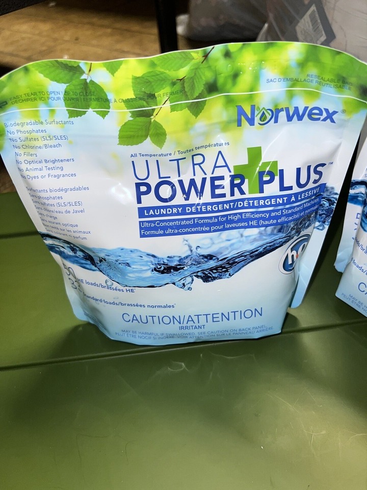 Norwex Ultra Power Plus UPP Laundry DETERGENT 50 HE Loads Powdered Soap