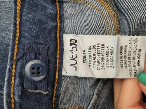 NWOT Joe's Jeans Skinny Mid Rise Dark Wash Jeans Size 14 - Picture 2 of 8