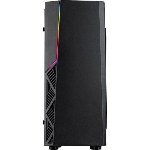 Inter-Tech B-02RGB Gaming Tower ATX/MicroATX Gehäuse Schwarz - Bild 2 von 9