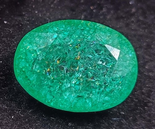 20,55 ct ovale Form natürlicher grüner Smaragd zertifiziert loser Edelstein 5 ARL - Bild 5 von 8