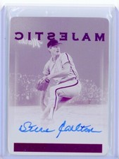 2023 Panini Chronicles STEVE CARLTON Magenta Printing Plate AUTO Autograph 1/1