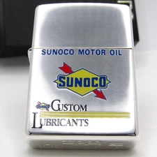 Sunoco Motor Oil Custom Lubricants Zippo Oil Lighter 1999 Unfired Rare
