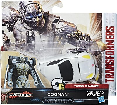 Transformers The Last Knight  1 Step Turbo Changer COGMAN Action Figure NEW