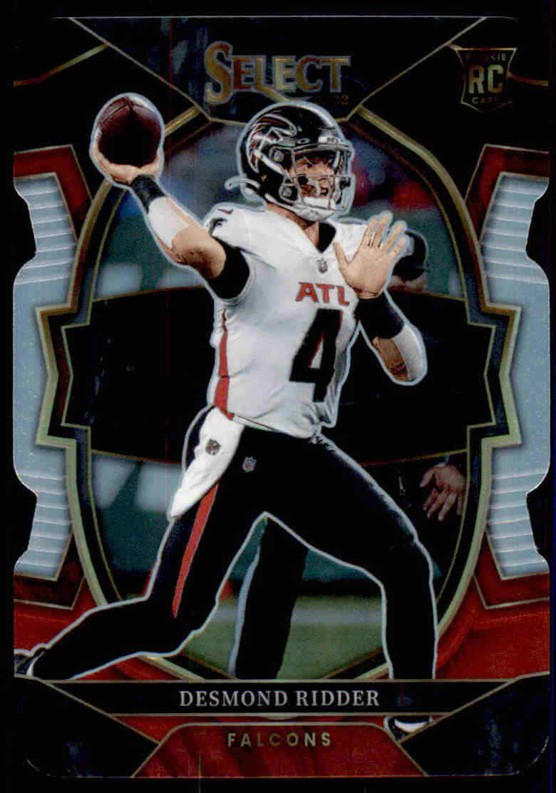 2022 Panini Select #36 Desmond Ridder Black and Red Prizm Die Cut Rookie