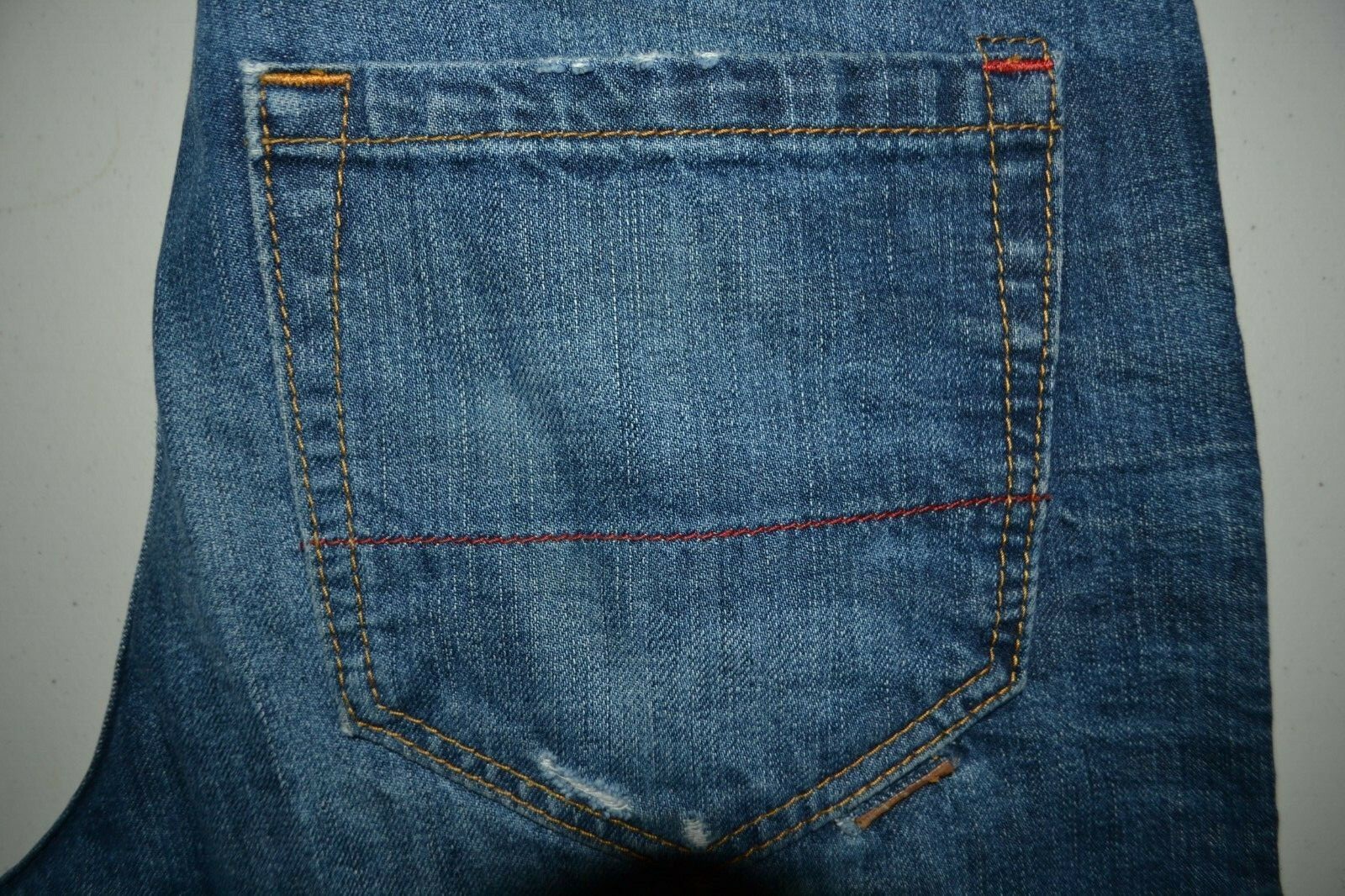Hugo Boss Men's Edge Straight Fly Button Blue Denim Jeans Sz 31x34 thumbnail 2