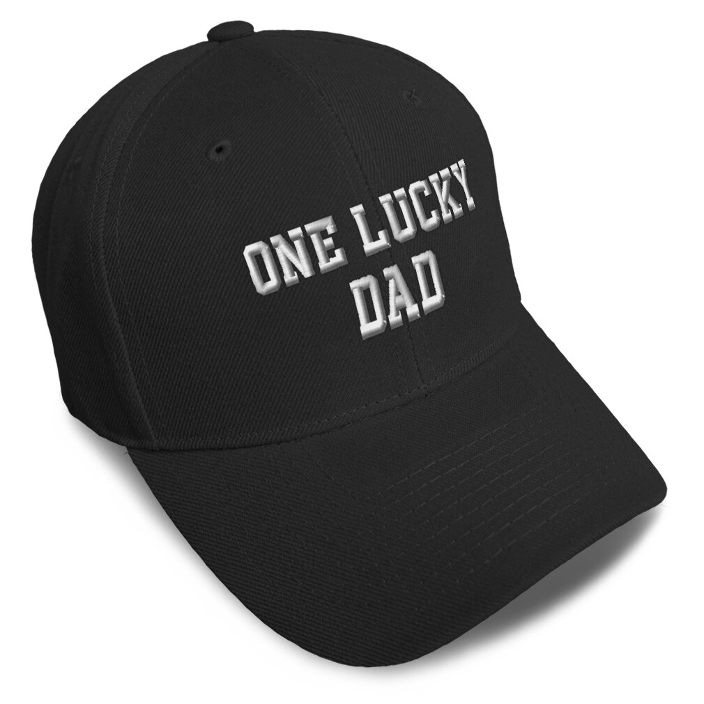Baseball Cap 1 Lucky Dad Blessed Family Luck Blessed Dad Hats for Men & Women