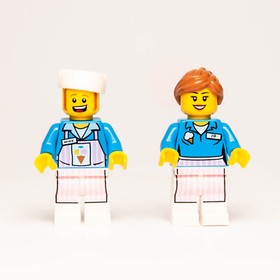 Lot of Lego Movie Minifigures: Jo & Mike 70804 Ice Cream Machine (tlm031 tlm032)