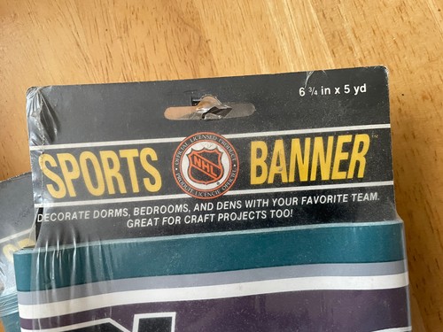 Vintage Anaheim Mighty Ducks NEW wallpaper Border, Man Cave, Game Room, Bar, NIP - Picture 6 of 6