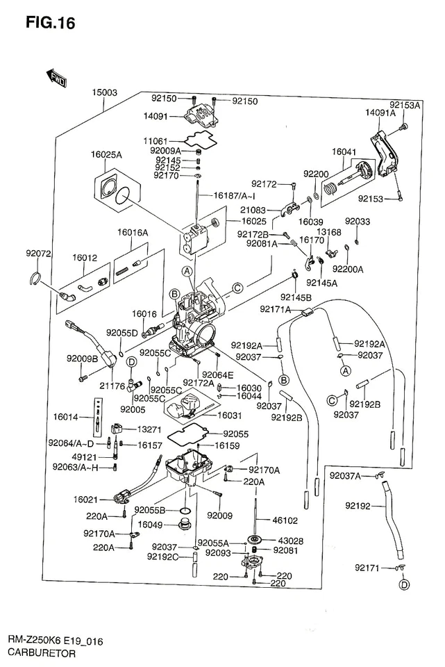 HONDA CRF250R, CRF250X, CRF250 CRF450R CARBURADOR PLACA DE VÁLVULA DE ACELERADOR DESLIZANTE - Imagem 3 de 4
