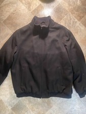 Claiborne Jacket Women's Adult Size Xxl Black Letterman Style Wool Blend Lined