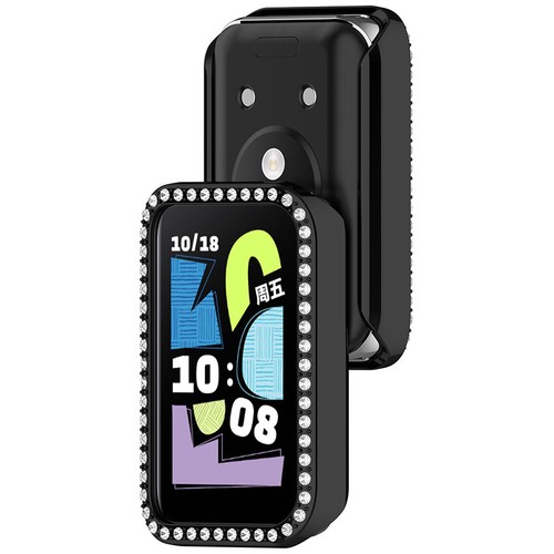 Zegarek Jednorzędowy Diamond Hollow Frame Cover Futerał ochronny do Honor Band 10 - Zdjęcie 7 z 38