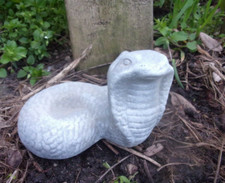 Latex snake mold plaster cement statue mould  5.5" L x 3" W x 2.75"H