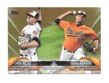 DAVID HESS & PEDRO ARAUJO RC 2018 Topps Update GOLD Parallel #/2018  #US29