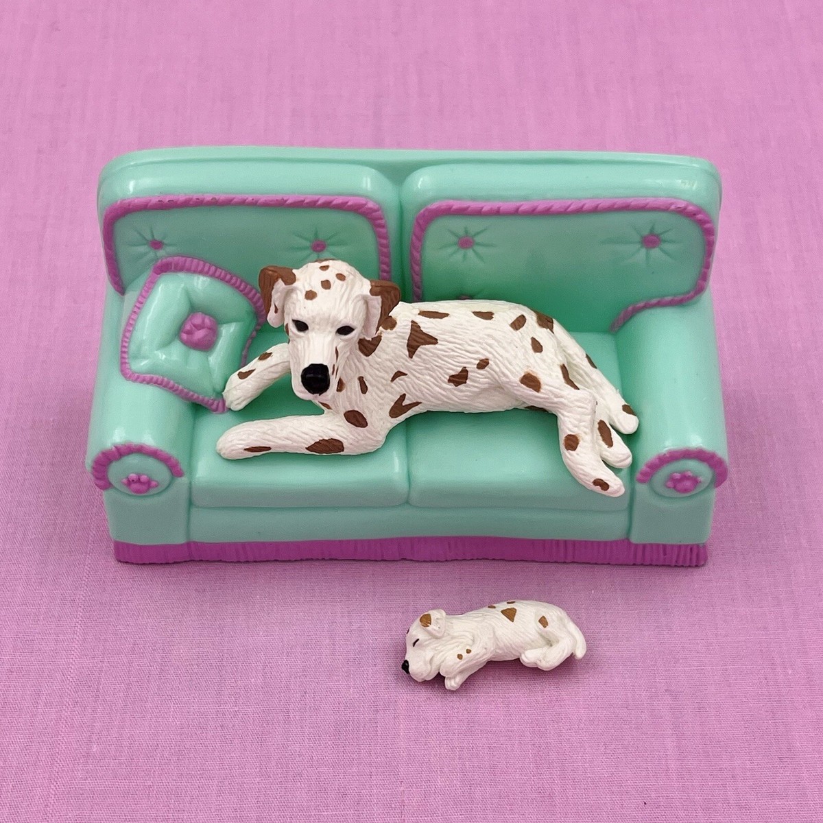 Vintage Puppy In My Pocket Family Dalmatian Dog Rowan w Vintage Puppy In My Pocket Family Dalmatian Dog Rowan w