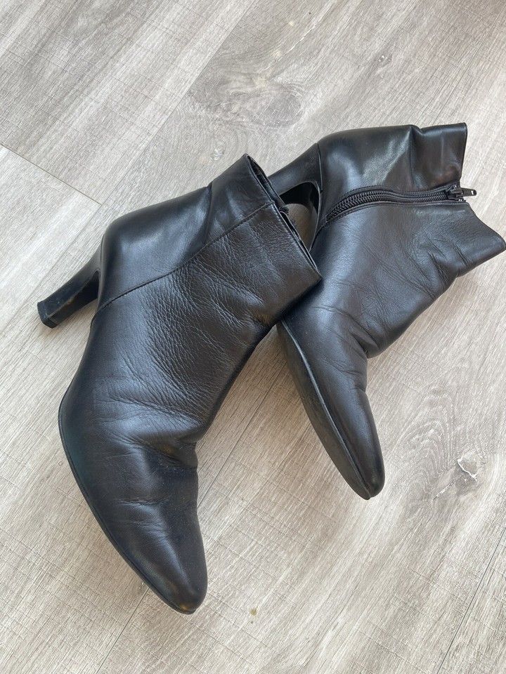 Next Black Ankle Boot Heels Size 5 eBay