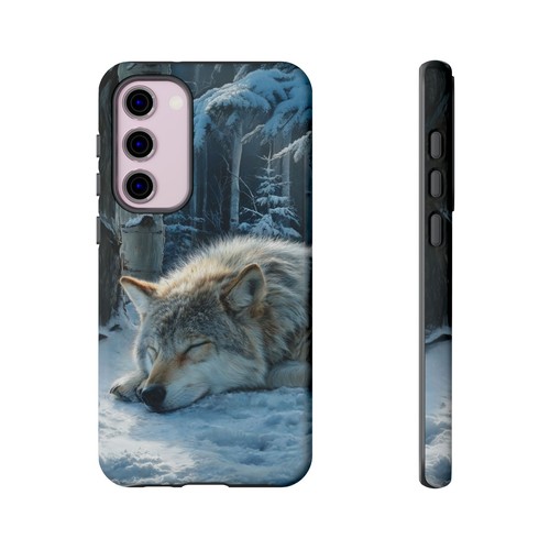 Wolf Sleeping Snowy Forest Phone Case for iPhone, Samsung Galaxy, Pixel - 第 179/240 張圖片